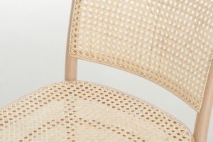 BENKO krzesło drewniane bukowe oparcie i siedzisko mata Paged ( A-8133 )