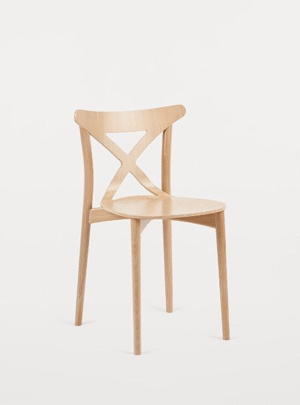 CORTE krzesło drewniane bukowe emaliowane Paged ( A-4313 )