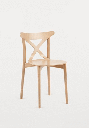 CORTE krzesło drewniane bukowe lakierowane Paged ( A-4313 )