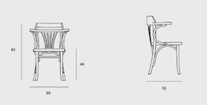 CLASSIC krzesło drewniane bukowe Paged ( B-5182 )