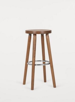 Taboret  drewniany bukowy olejowany Paged ( C-2082 )