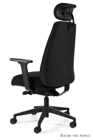 SIGMA, fotel biurowy, czarna tkanina