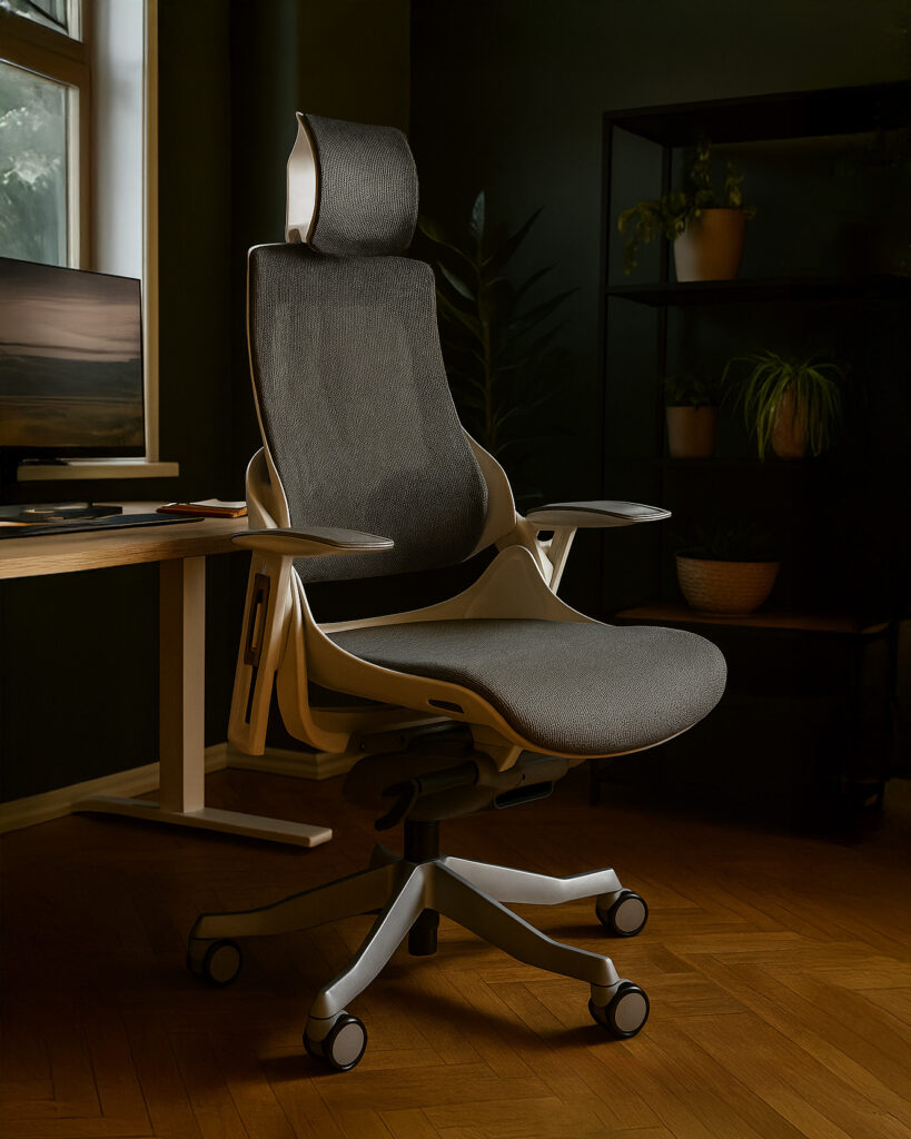 Nowoczesne biurowe krzesło ergonomiczne