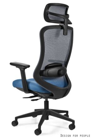 Fotel ergonomiczny Adapta, niebieski