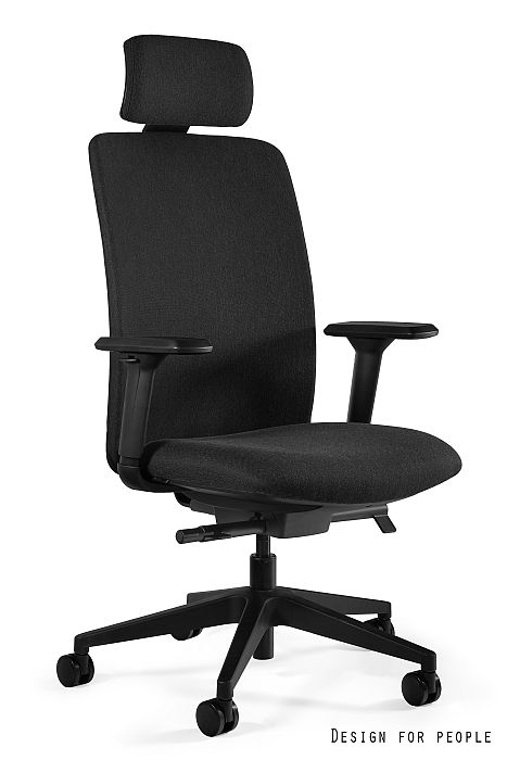 Fotel biurowy ELI, ergonomiczny, tkanina lub eko-skóra, zagłówek lub bez zagłówka - obrazek 4